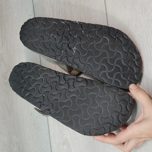 Birkenstock Women Gizeh Thong Glitter Sandals Flats shoes sz 38/7 regular - Picture 10 of 13